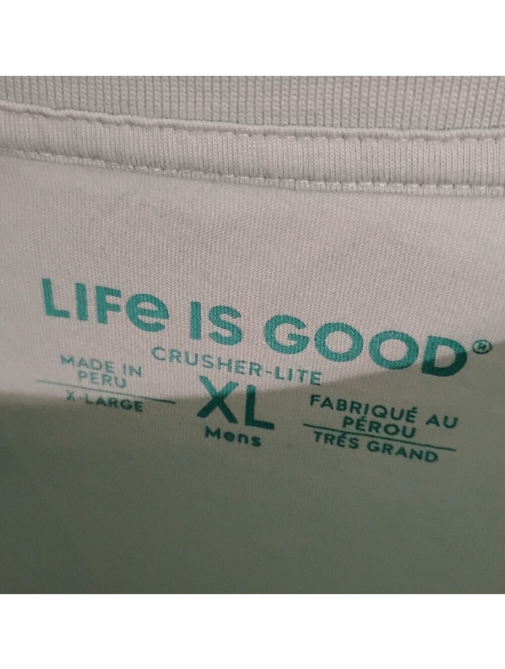 Life is Good Men's XL Crusher-Lite T-Shirt "19th Hole" Golf Whiskey Light Green - Picture 4 of 5
